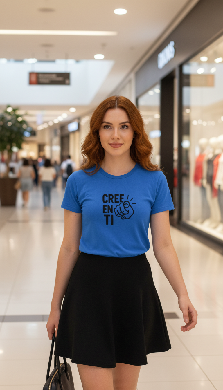 Camiseta para damas "Cree en ti"