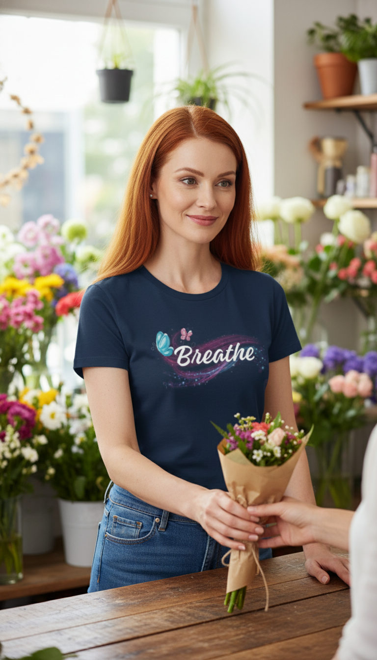 Camiseta para damas "Breathe"