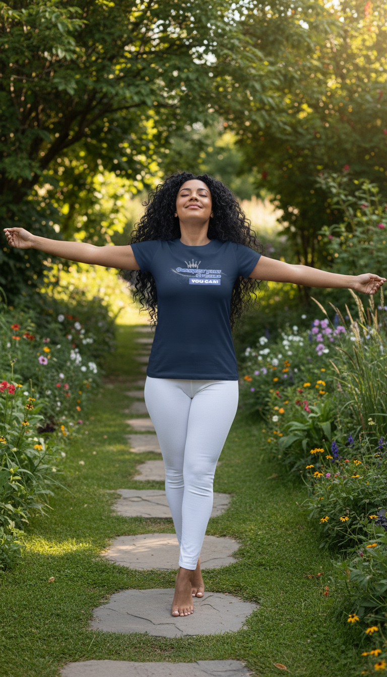 Camiseta para damas "Conquer your dreams. You can"