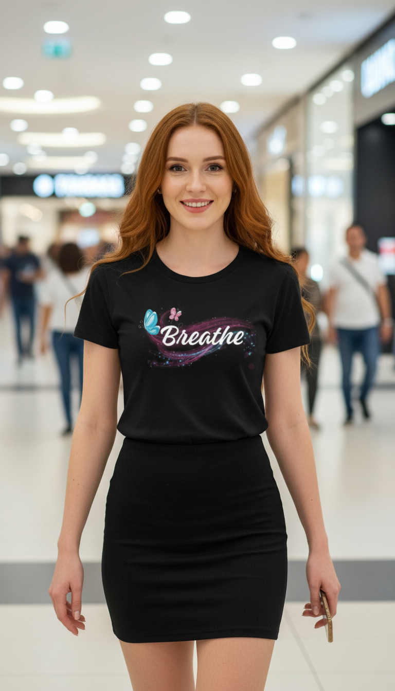 Camiseta para damas "Breathe"