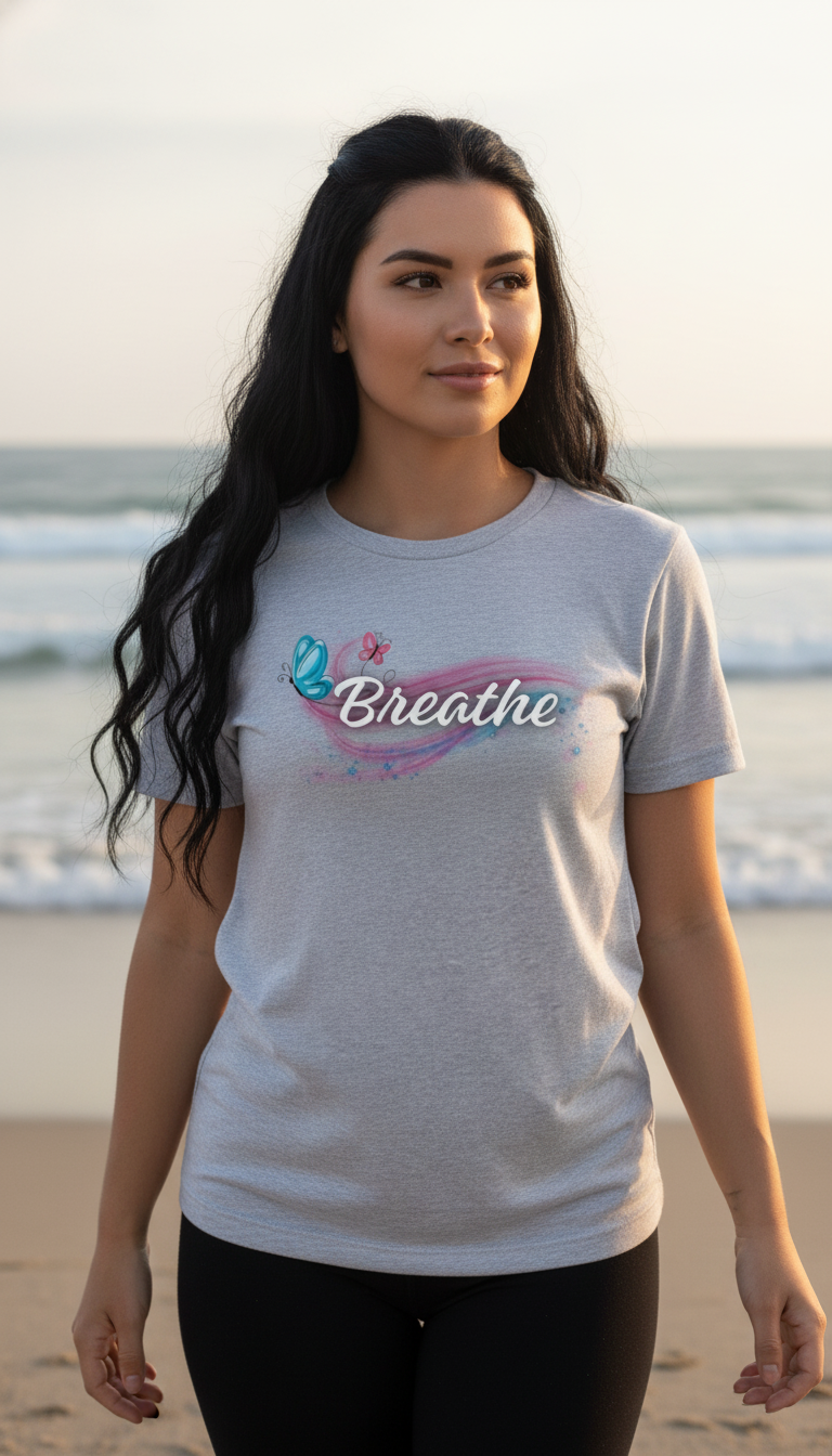Camiseta para damas "Breathe"