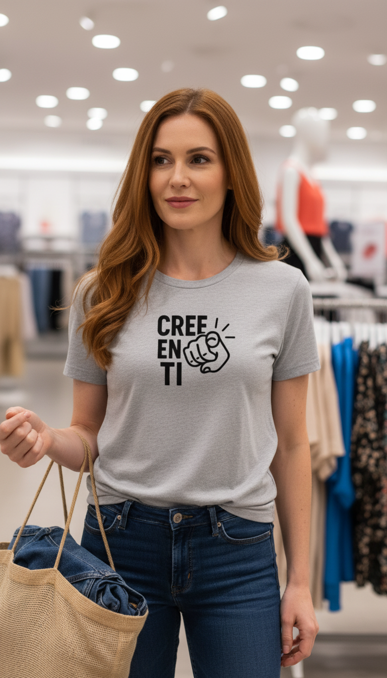 Camiseta para damas "Cree en ti"