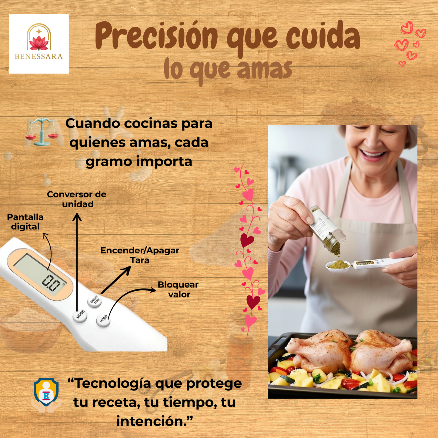Cuchara Medidora Digital -Precisión y amor en cada receta-