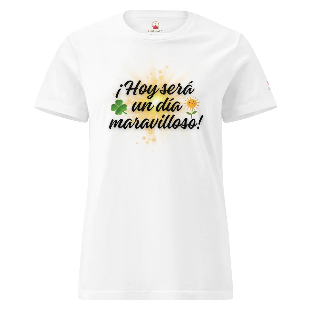 Camiseta para damas "Hoy será un día maravilloso"