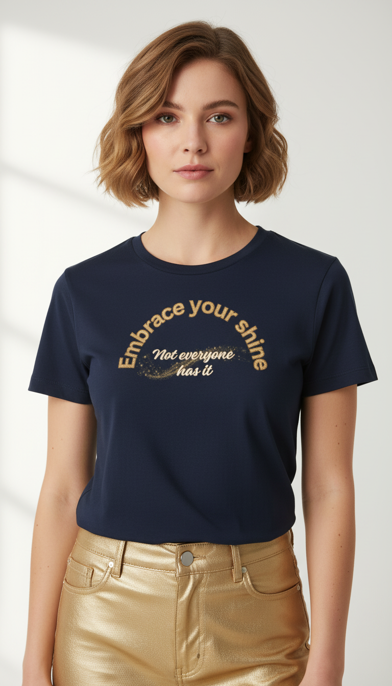 Camiseta para damas "Embrace your shine. Not everyone has it"