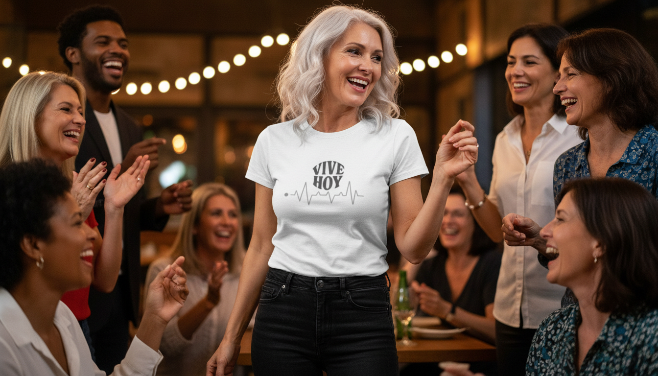 Camiseta para dama "Vive hoy"