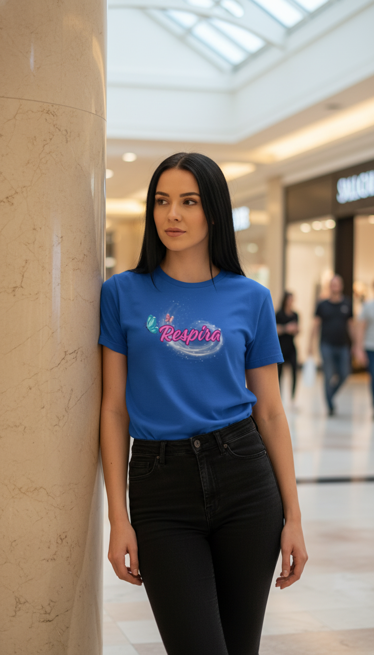 Camiseta para damas "Respira"