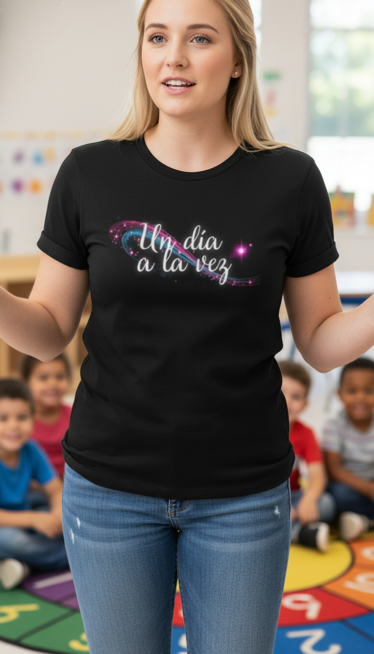 Camiseta para damas "Un día a la vez"