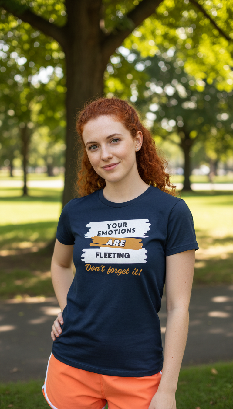 Camiseta para damas "Your emotiones are fleeting. Don´t forget it"