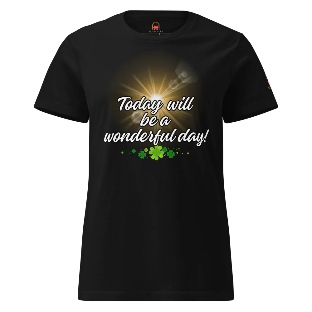 Camiseta para damas "Today will be a wonderful day"