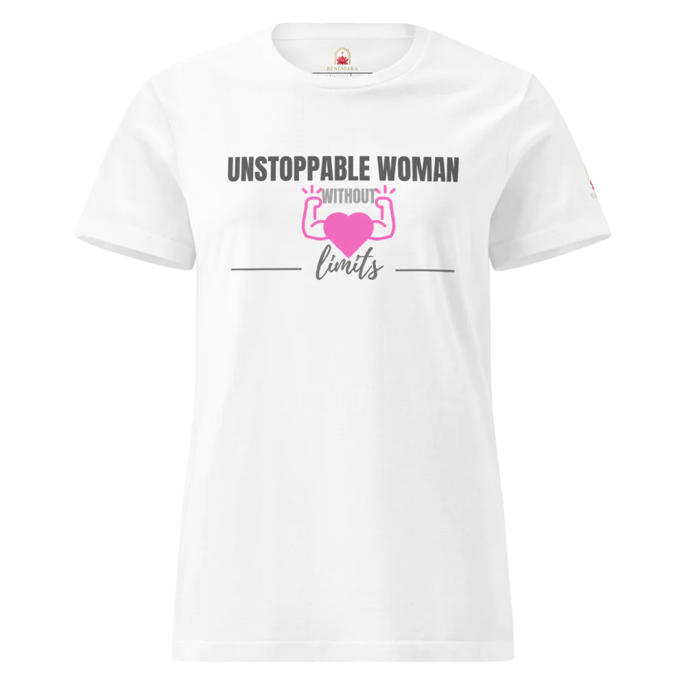 Camiseta para damas "Unstoppable woman without limits"