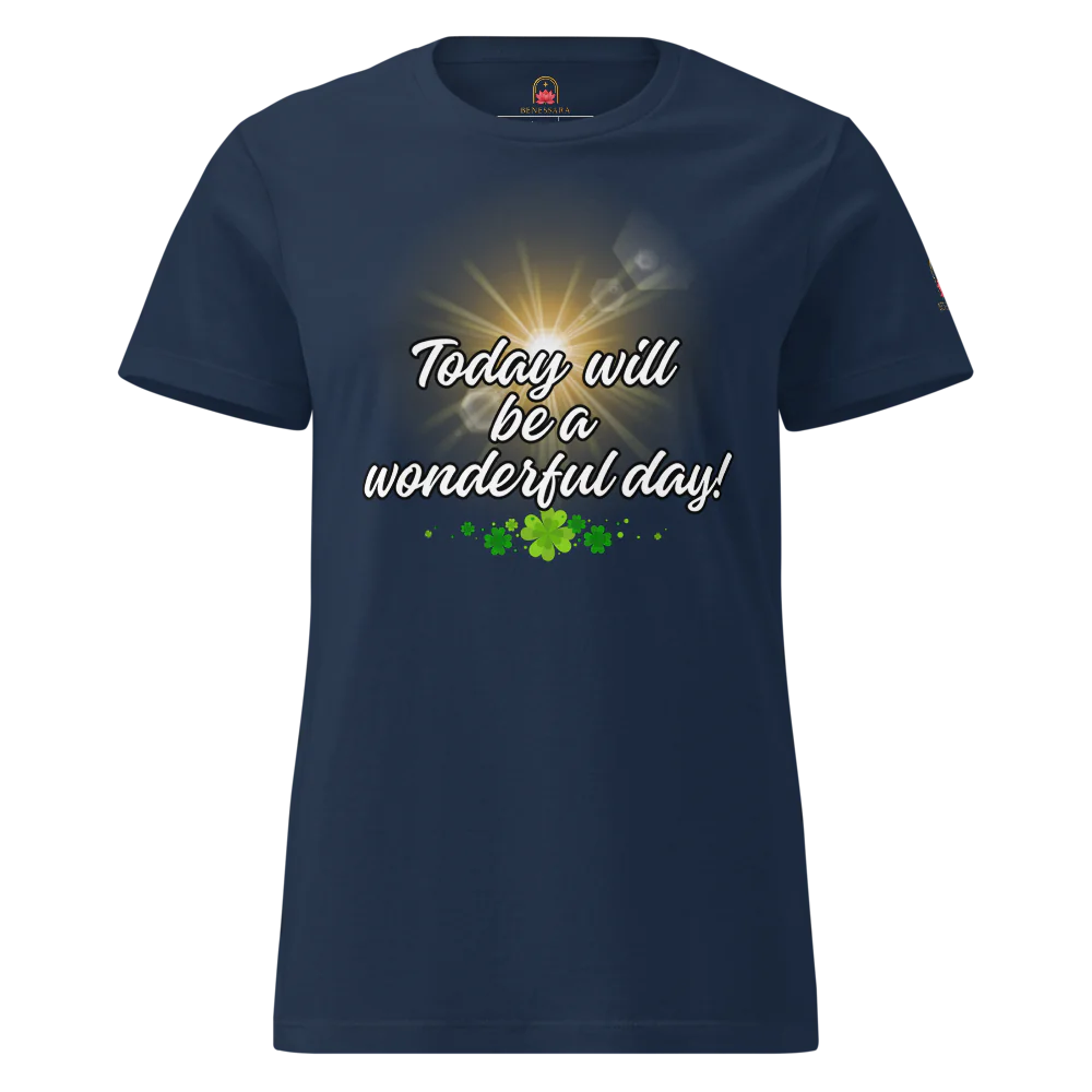 Camiseta para damas "Today will be a wonderful day"