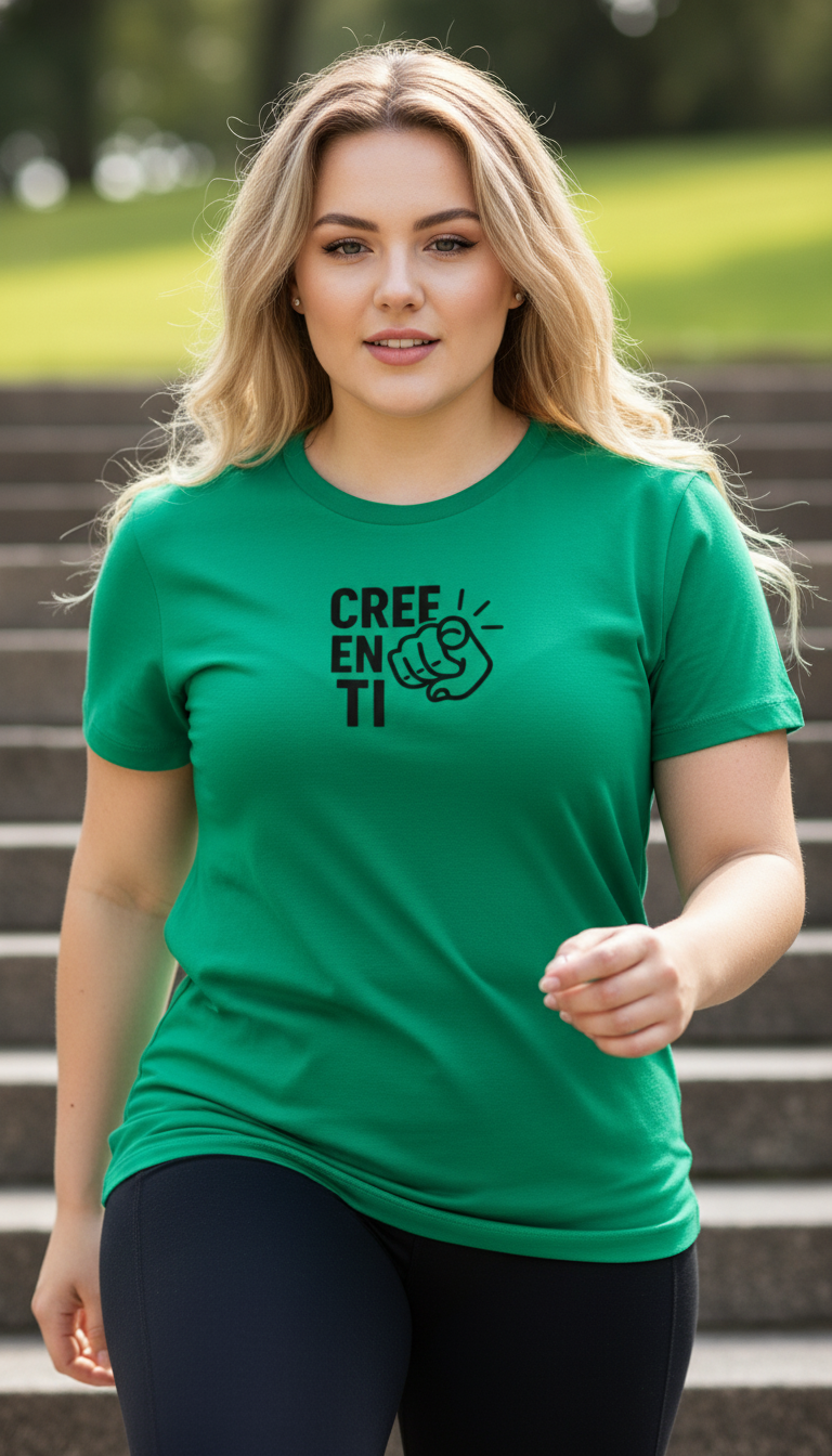 Camiseta para damas "Cree en ti"