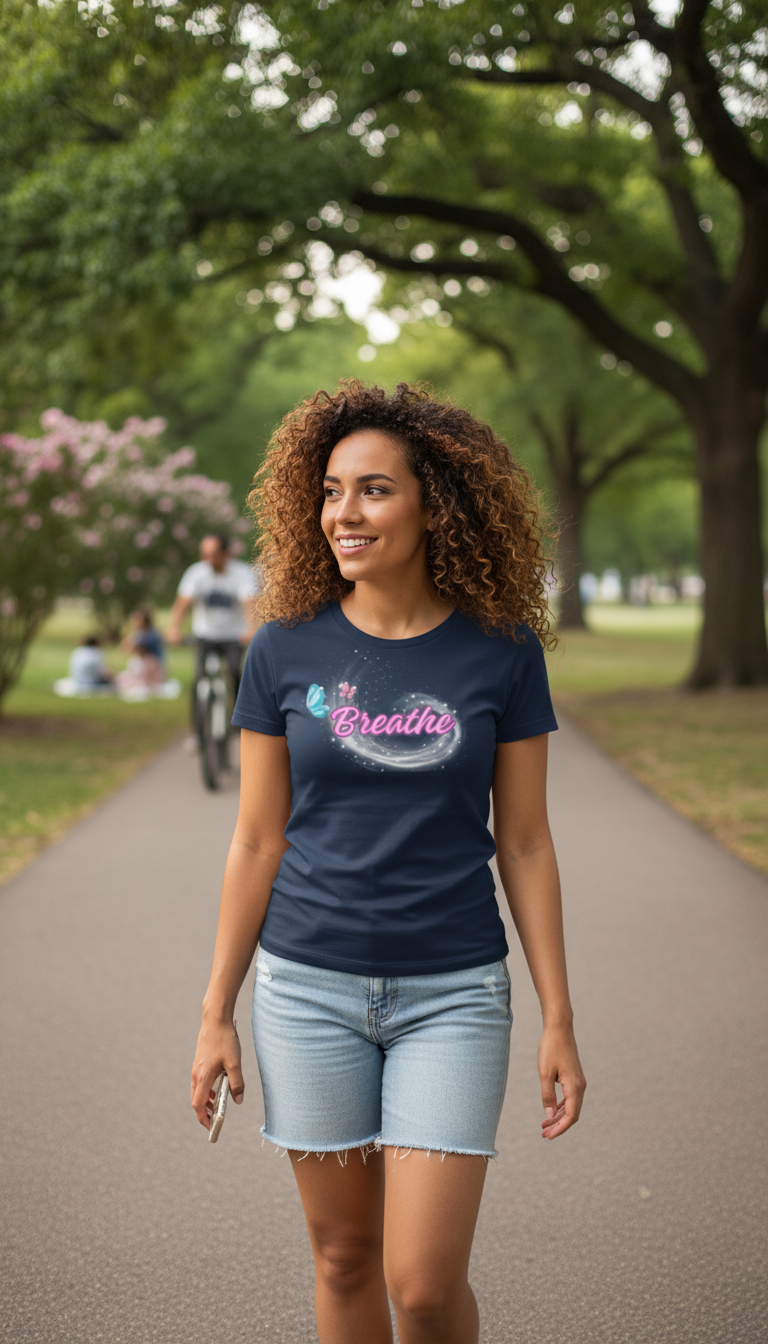 Camiseta para damas "Breathe"