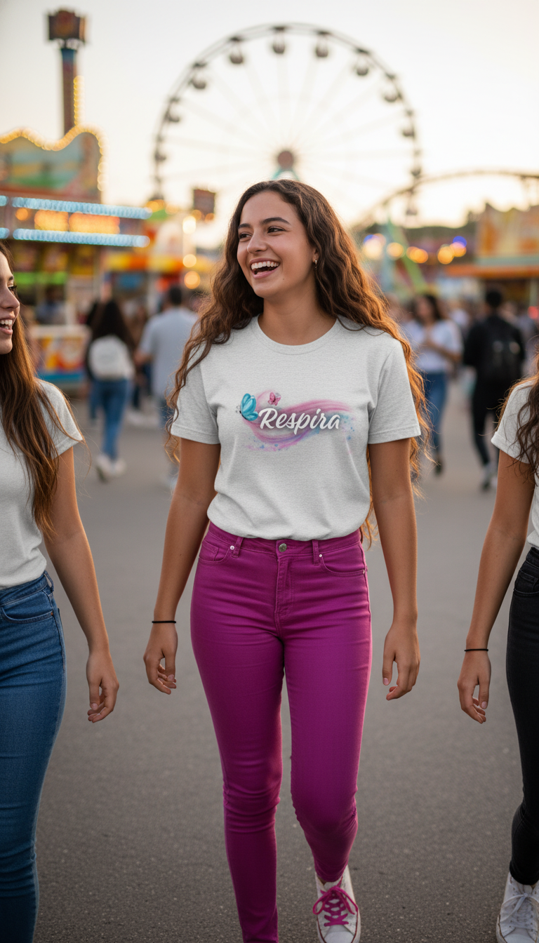 Camiseta para damas "Respira"