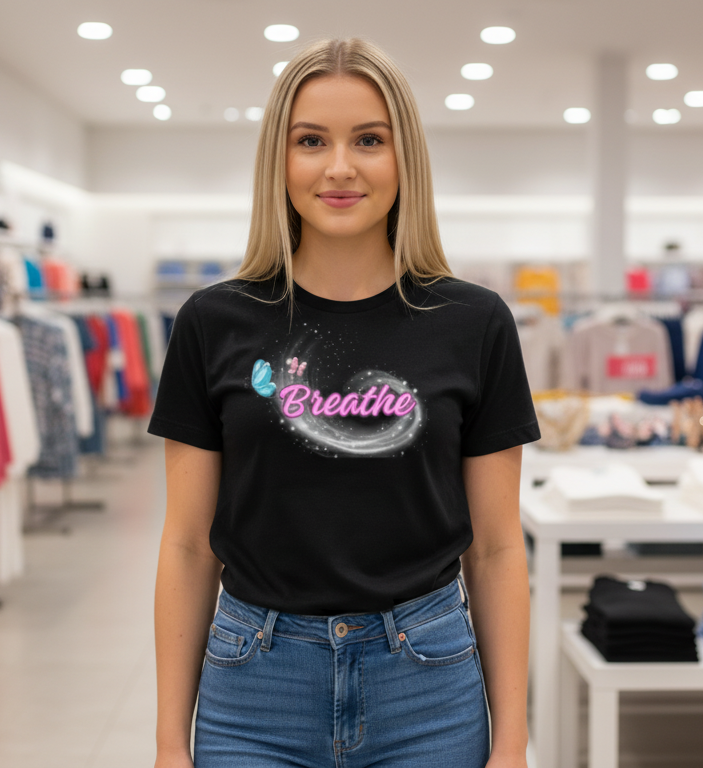 Camiseta para damas "Breathe"