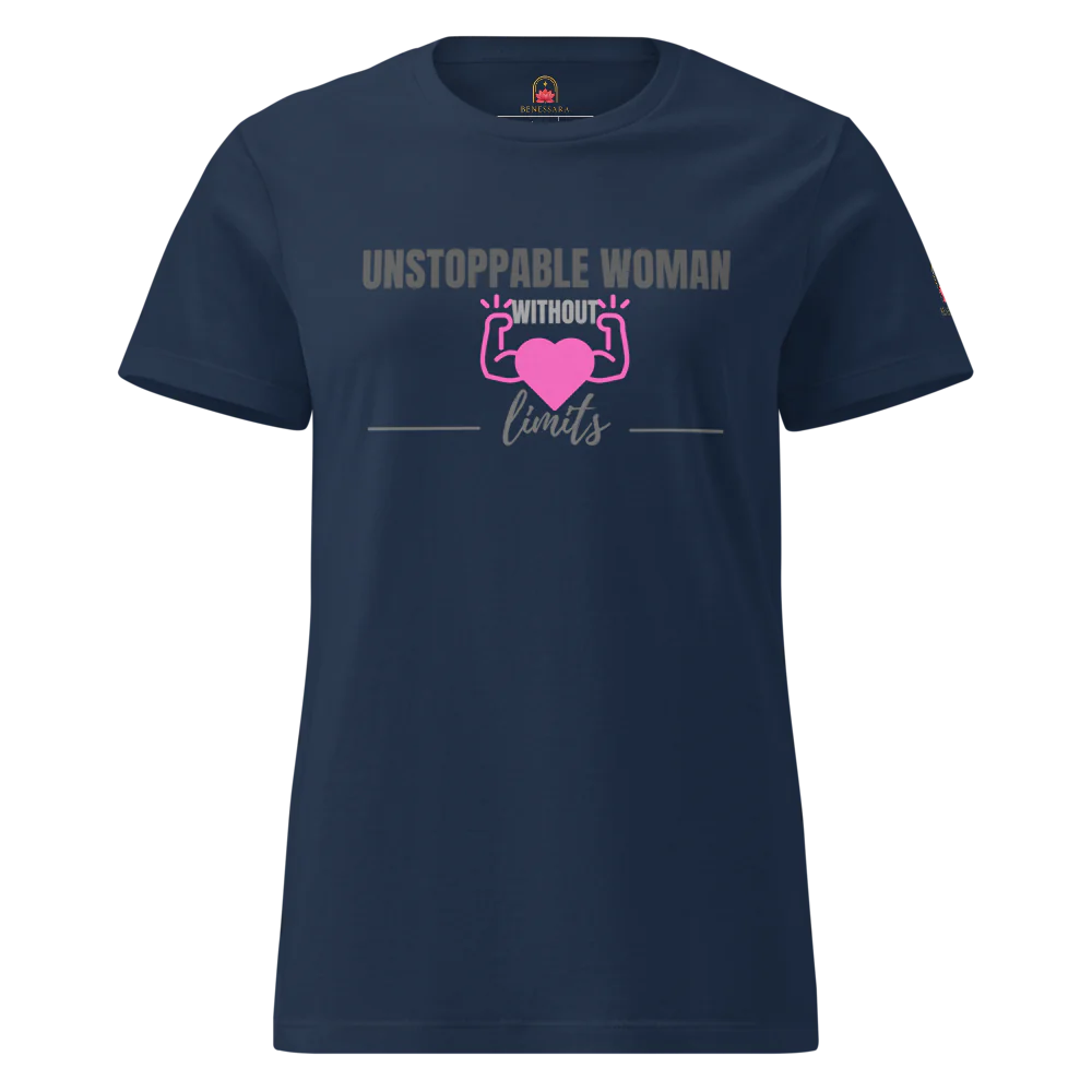 Camiseta para damas "Unstoppable woman without limits"